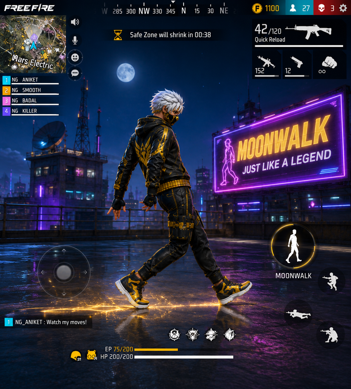Add image here — Moonwalk emote animation screenshot